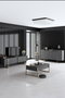 Hanah Home Conjunto de muebles de salón Luxe, Antracita y Oro